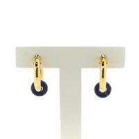 Gold earrings with lapis lazuli
