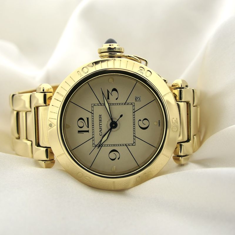 Image 11 of Cartier Pasha Automatic 1987; 18k Gold Watch