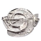 Image 5 of Large silver artistic brooch with amethyst | With gold plate