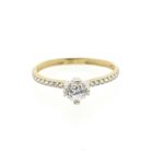 Image 3 of Gold engagement ring with zirconia