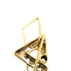 Image 5 of Gold abstract brooch with zirconia