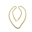 Image 3 of Gold twisted link chain | 45 cm