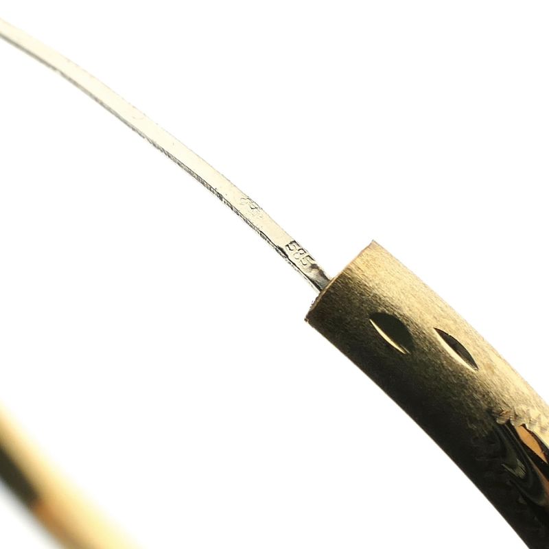 Image 10 of Golden Slave Bracelet with Engravings; Size M