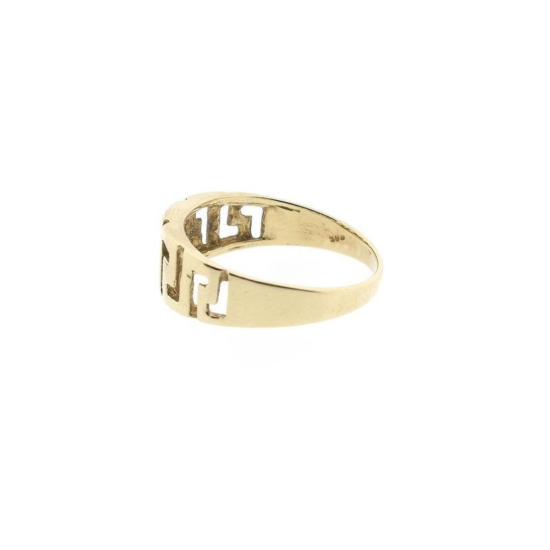 Image 5 of Vintage gold ring with meander pattern