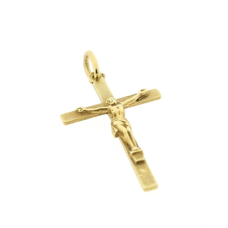 Image 3 of Gold pendant of cross with corpus