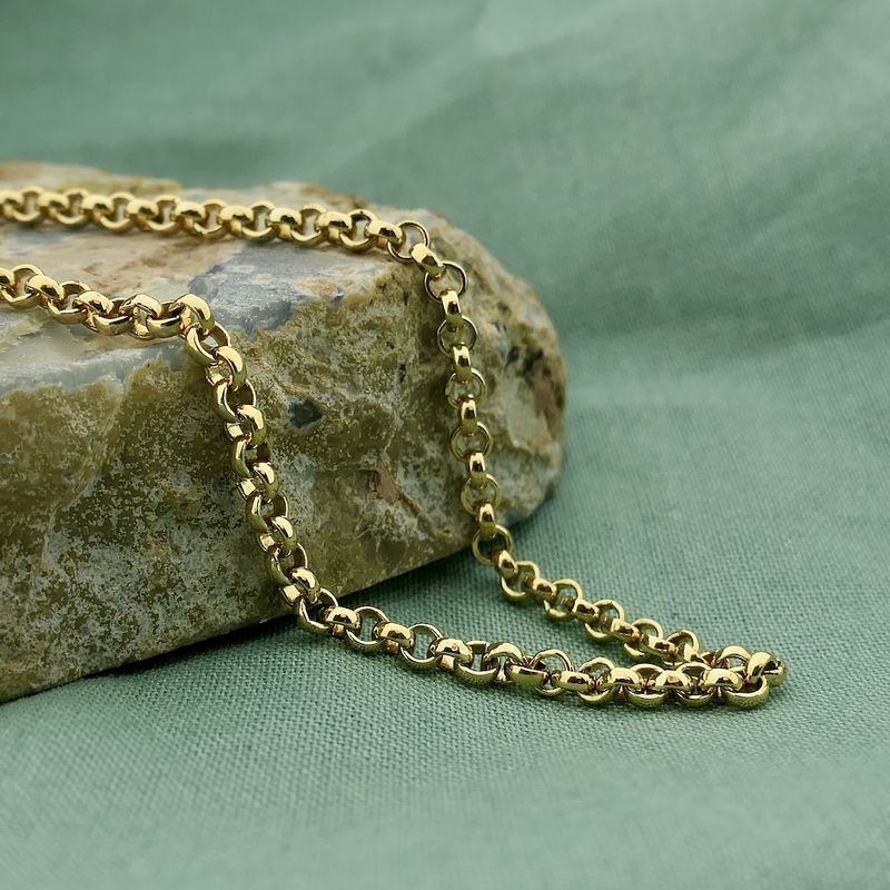 Image 2 of Gold jasseron link bracelet | 18.5 cm