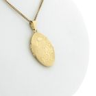 Image 8 of Vintage gold locket pendant; Floral design