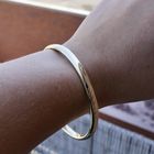 Image 8 of Gold smooth slave bracelet | Ø 65 mm