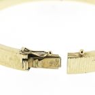 Image 3 of Gold slave bracelet with pattern; Size M