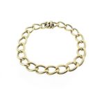 Image 1 of Gold wide gourmet link bracelet.
