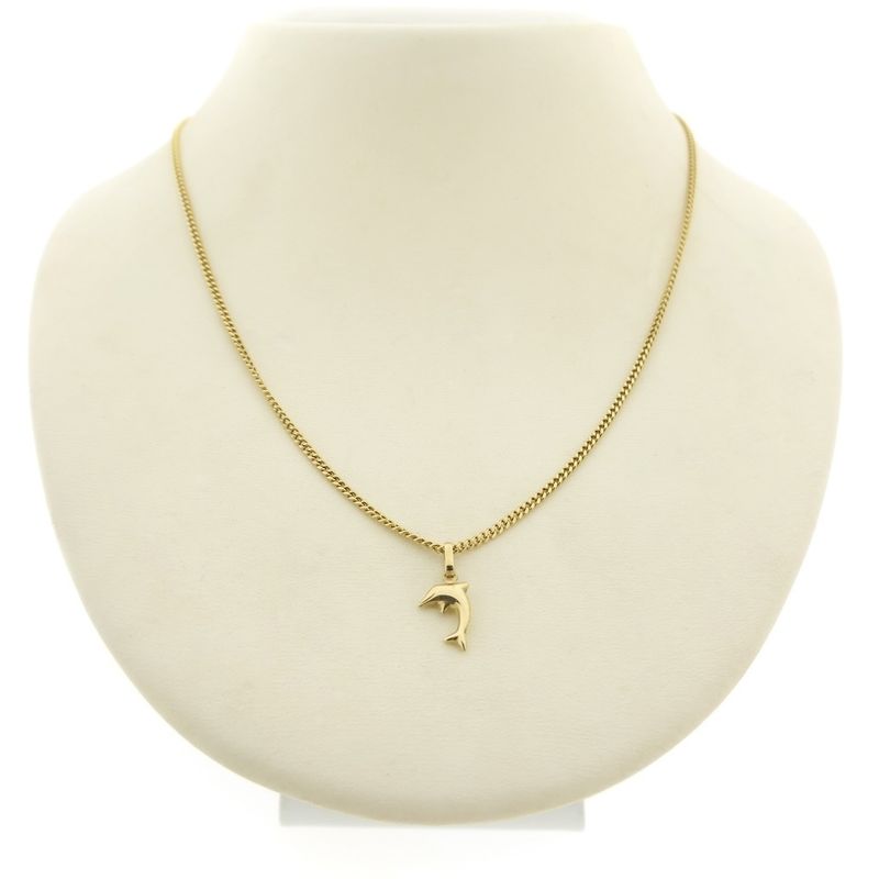 Image 8 of Golden dolphin pendant | Minimalist