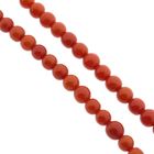 Image 7 of Antique blood coral bead necklace with gold decorative clasp