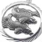 Image 3 of Silver zodiac sign pendant; Pisces