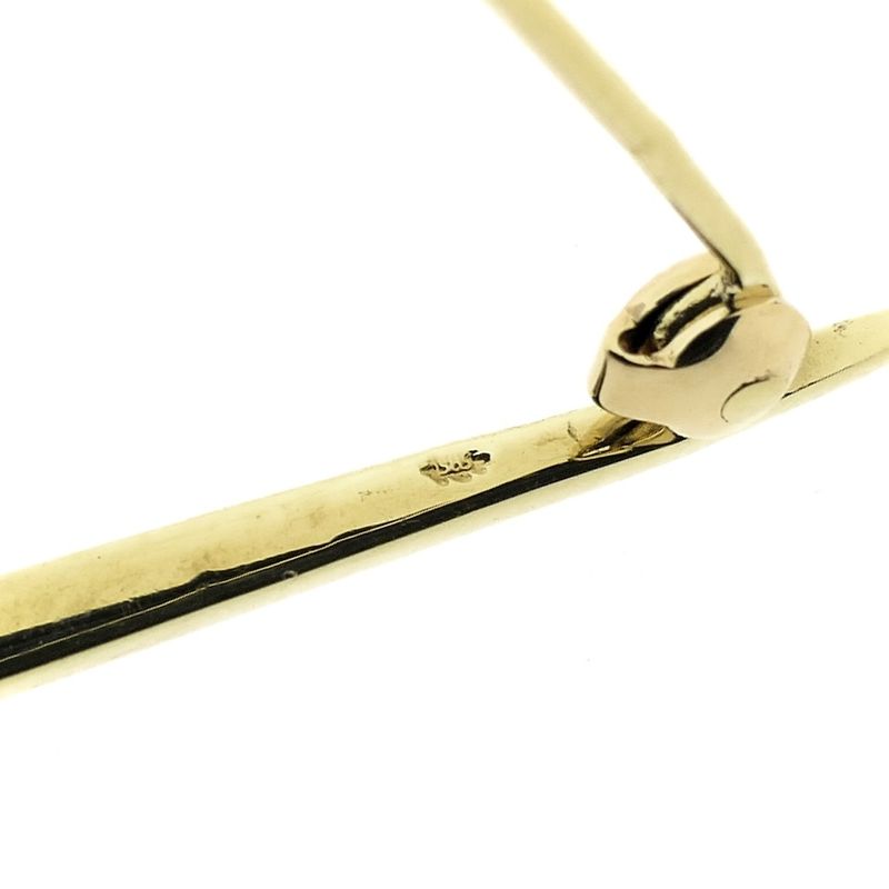 Image 9 of Gold brooch with zirconia