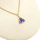 Image 11 of 18K Gold Pendant with Enamel | Faith, Hope, and Love
