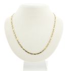 Image 1 of Two-tone gold Figaro link chain