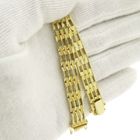 Image 10 of Gold tank link bracelet.