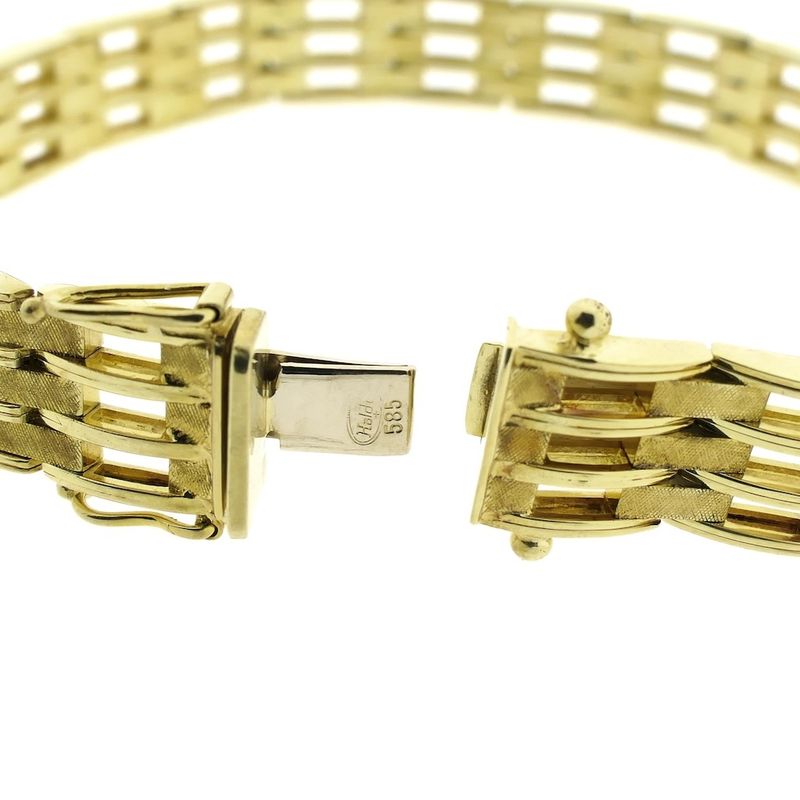 Image 6 of Gold tank link bracelet.