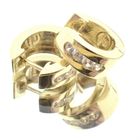 Image 2 of Gold earrings with zirconia | Ø 13 mm