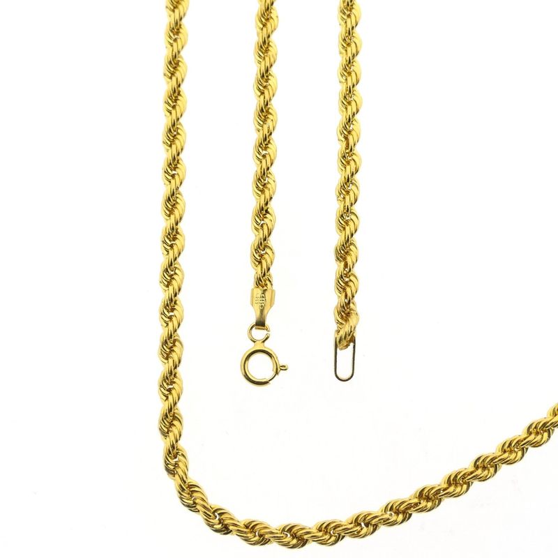Image 1 of Gold twisted link chain