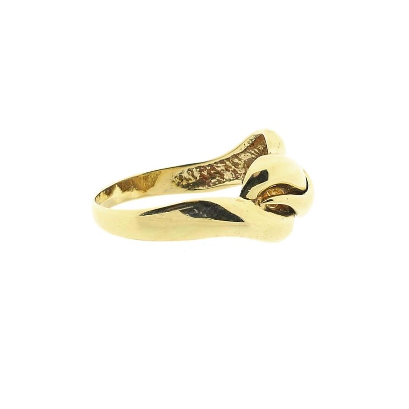 Image 5 of Gold ring with knotted design