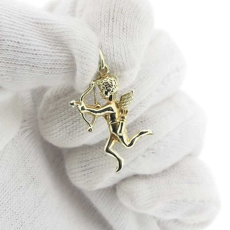 Image 5 of Gold cupid pendant