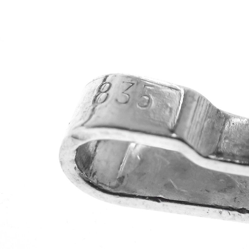 Image 8 of Silver abstract pendant with onyx stone