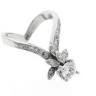 Image 5 of White gold cocktail ring with diamond | 0.76 ct.