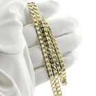 Image 4 of Gold flat/wide gourmet link chain