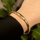 Image 10 of Gold slave bracelet | Ø 67.5 mm
