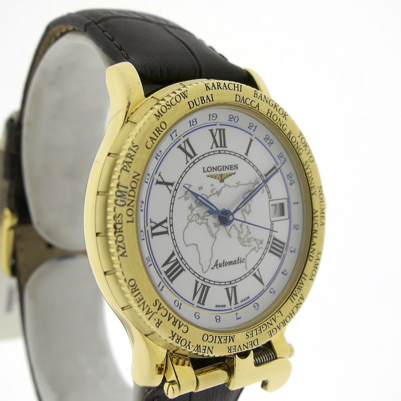 Image 3 of Longines 'The Pioneers Watch'; Automatic 18k gold men's watch