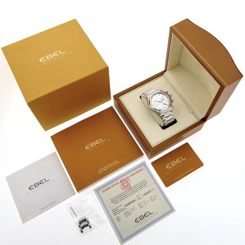 Image 4 of Ebel 1911 BTR Manufacture Chronograph; Automatic watch with GMT