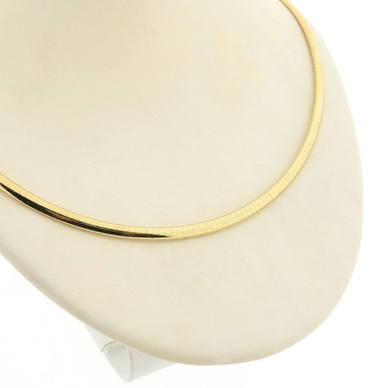 Image 3 of Gold Omega link necklace | 43 cm