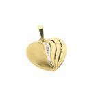 Image 4 of Gold heart pendant with diamond | 0.005 ct.