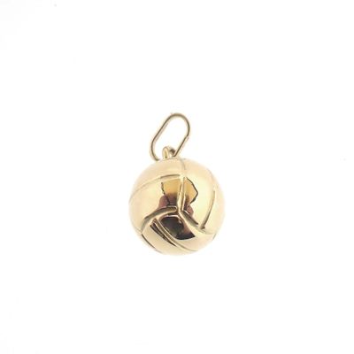 Image 1 of Gold pendant; Volleyball