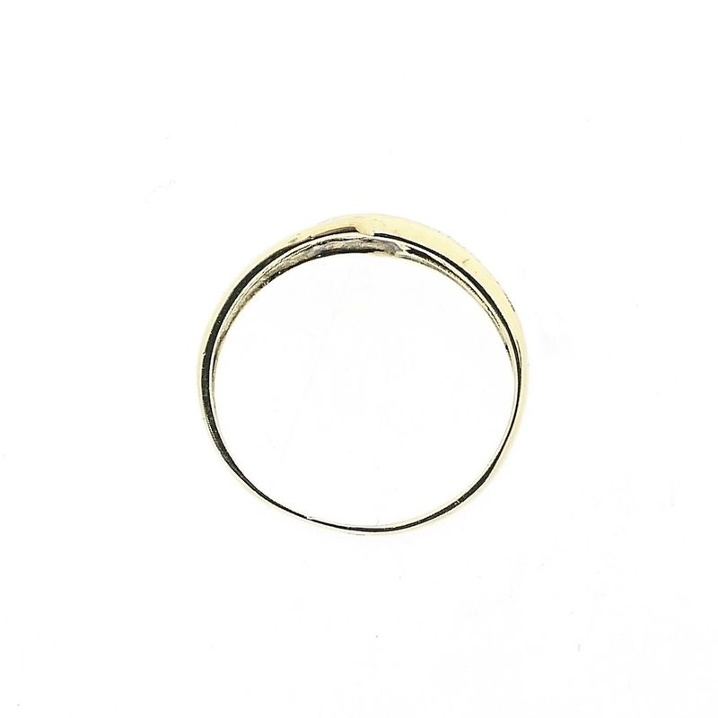 Image 5 of Gold Ring with Diamond; 0.005 ct.
