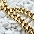 Image 6 of Two-tone gold gourmet link necklace