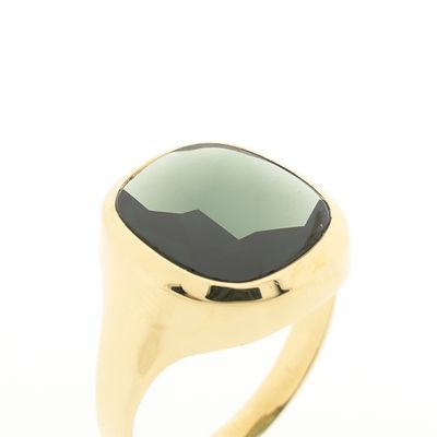 Image 2 of Gold ring with tourmaline