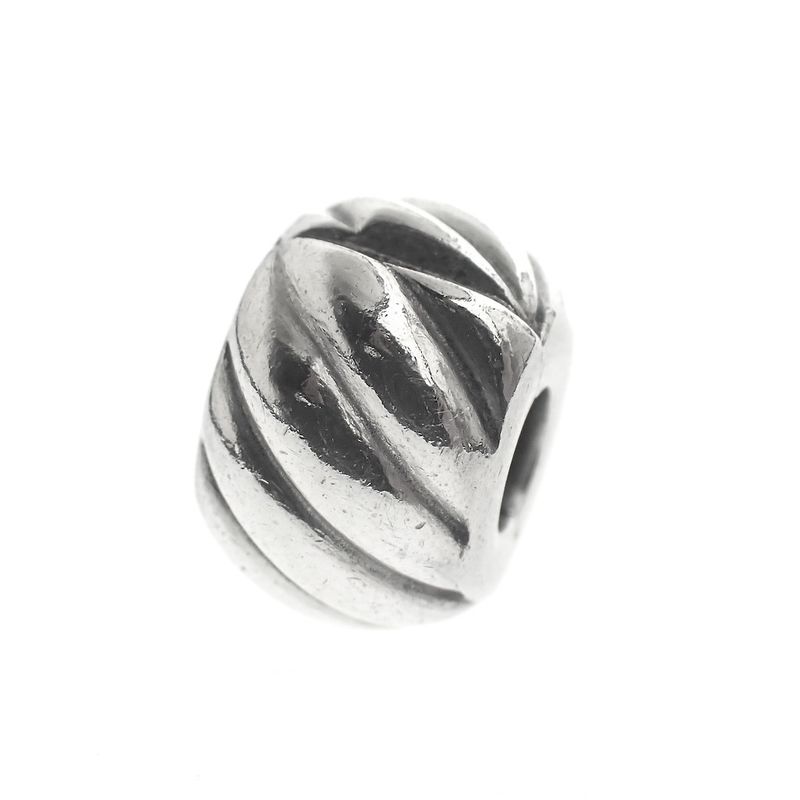 Image 4 of Pandora clip charm; Silver; Polished Feathered
