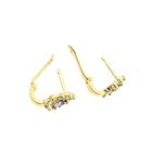 Image 5 of Gold earrings with zirconia