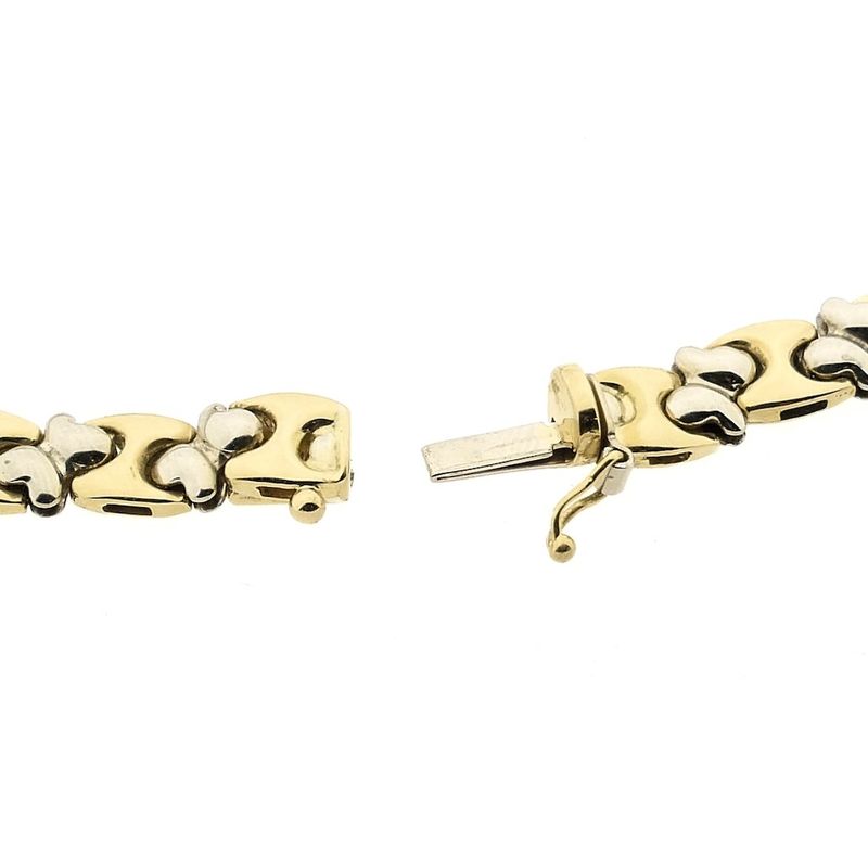 Image 5 of Two-tone gold fantasy link necklace