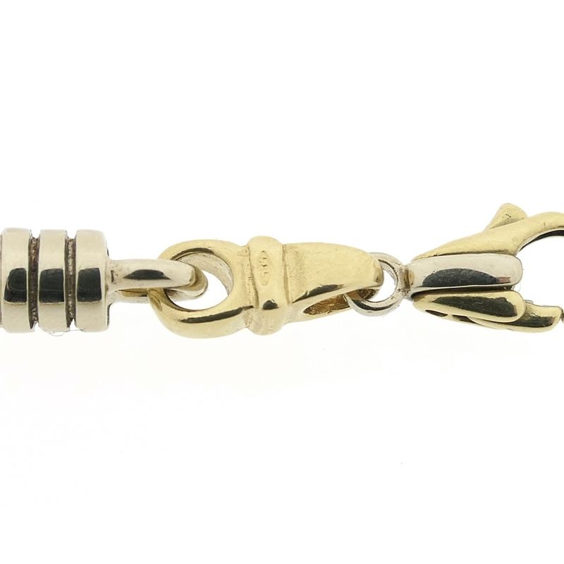 Image 3 of Two-tone solid gold Monte Carlo link chain; Men's