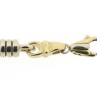 Image 3 of Two-tone solid gold Monte Carlo link chain; Men's