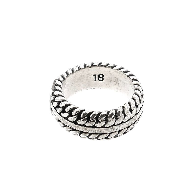 Afbeelding 5 van Zilveren Buddha to Buddha Chain Textuur Ring
