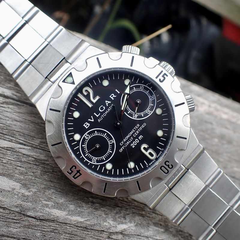 Image 3 of Bvlgari Diagono SCB38S; Chronograph watch