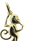 Image 3 of Gold pendant of a monkey with banana