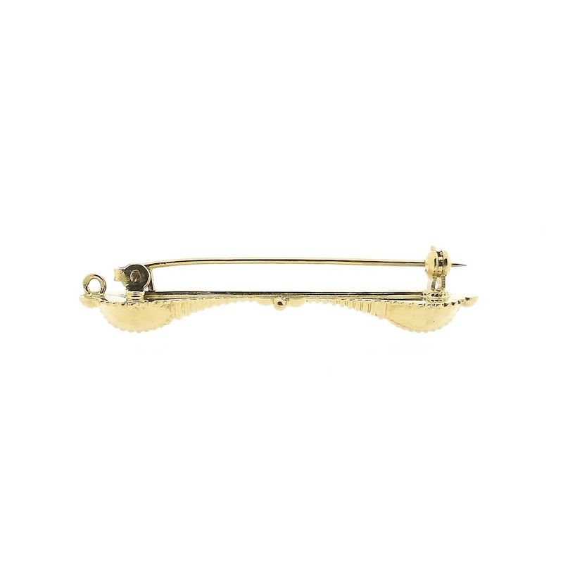 Image 3 of Gold brooch of a hat bell