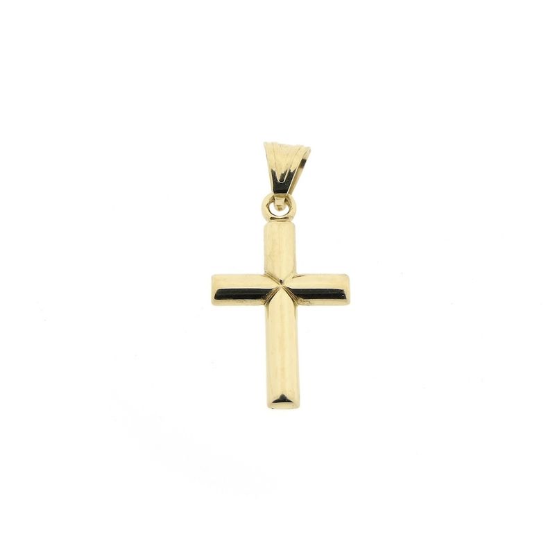 Image 1 of Gold pendant of a cross