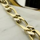 Image 2 of Two-tone gold gourmet link bracelet | 18.5 cm