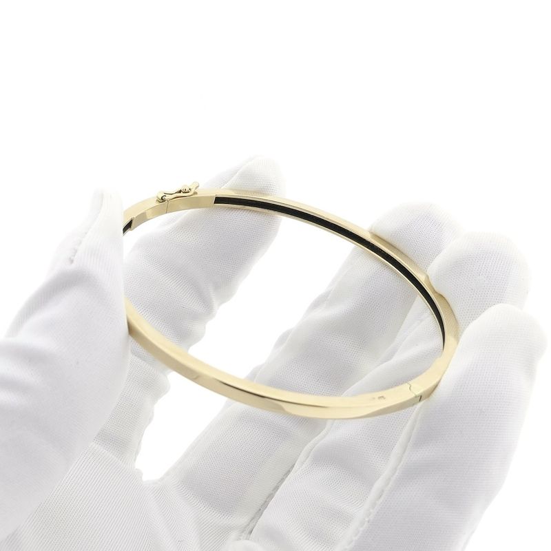 Image 8 of Gold subtle slave bracelet; Size M